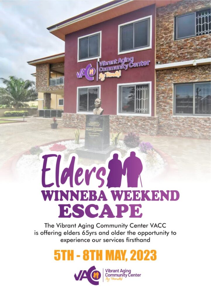 Elders Winneba May weekend escape. 5th-8th May, 2023 advertising poster.